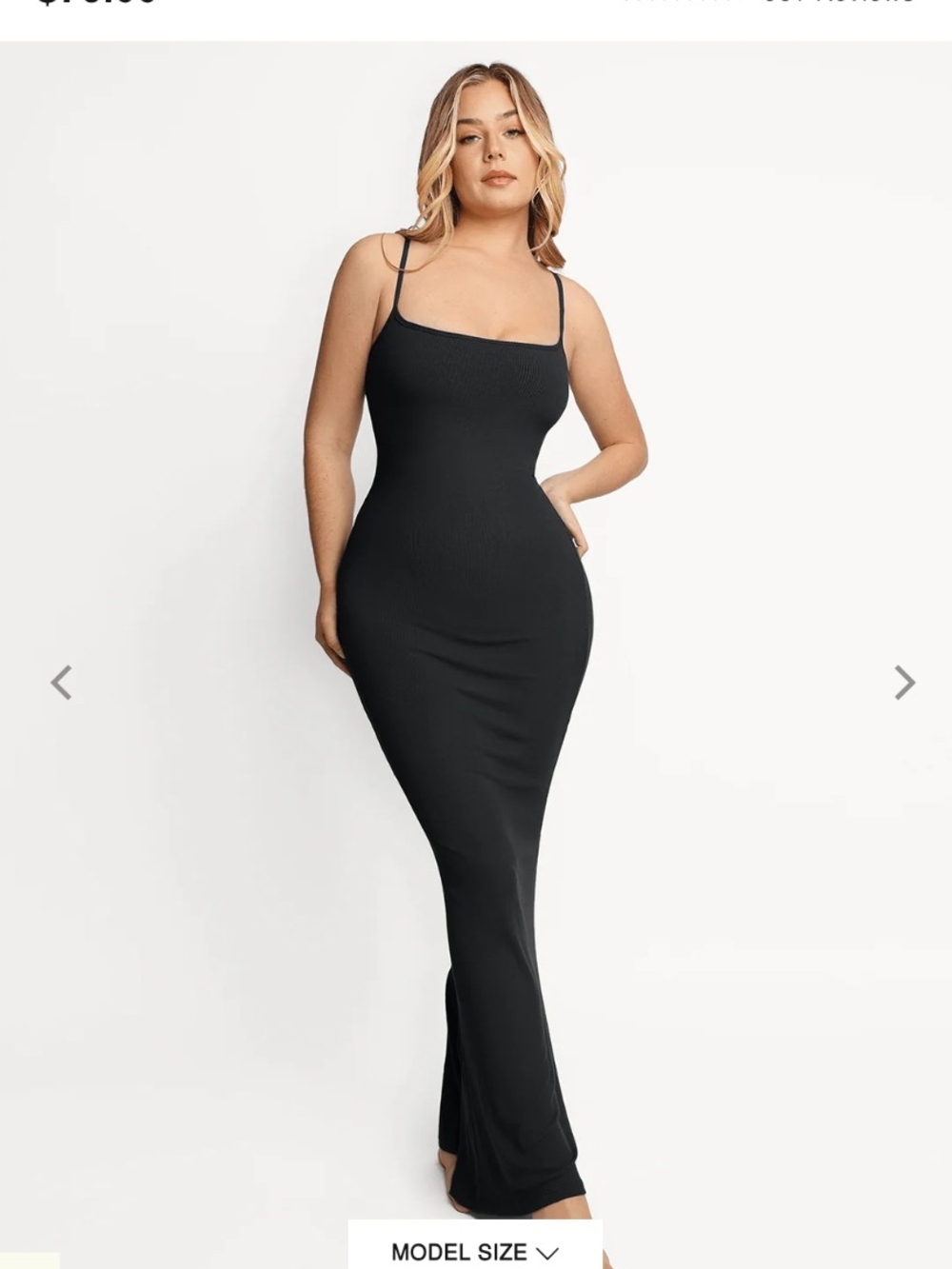 Elegant Black Maxi Slip Dress with Slim Straps